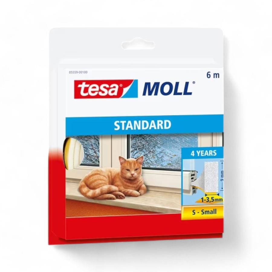 Cinta Selladora Tesamoll Standard S 6Mtsx9Mm Blanco