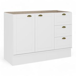 Lavaplato Bela Baum 1.20 2 Puertas y 3 Cajones S/T Blanco