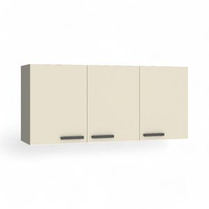 Módulo Alto Cocina Baum 3 Puertas Gris/Champagne