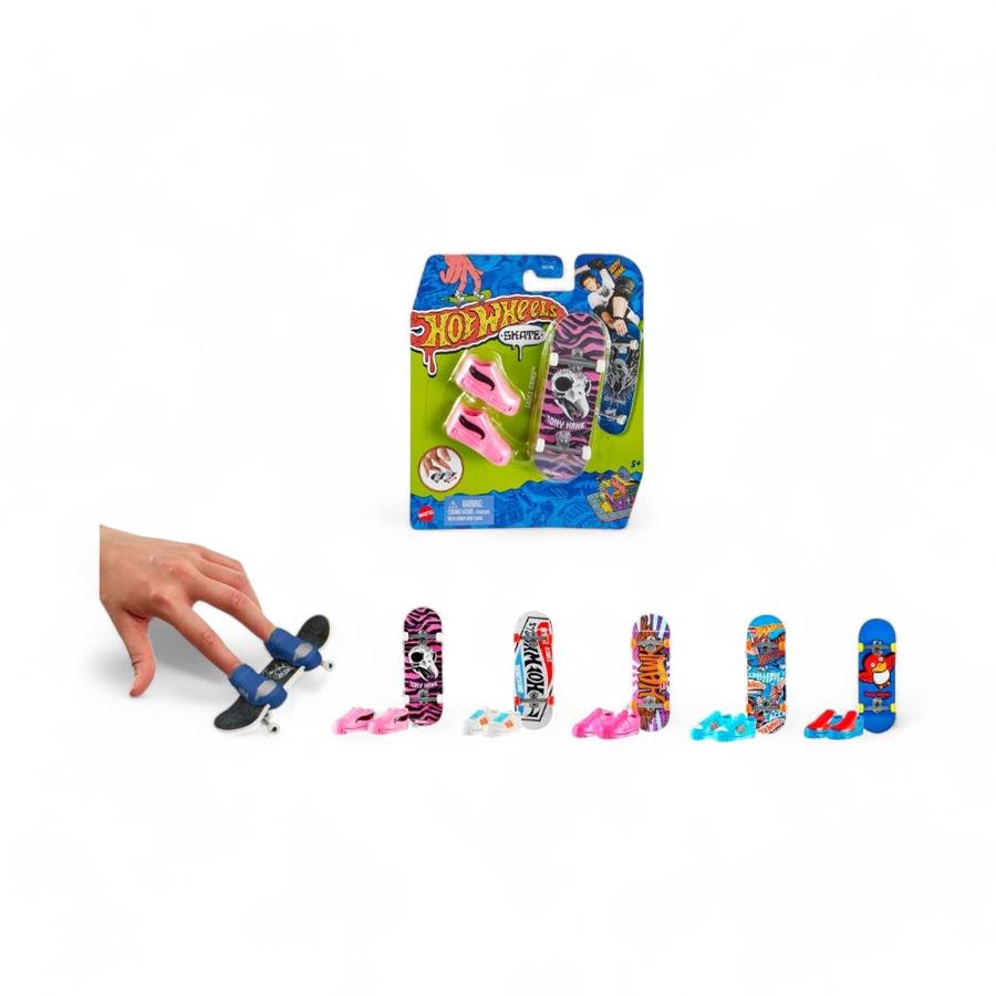 Patineta Coleccionable  Hot Wheels Con Zapatillas De Skate