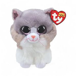 Peluche TY Beanie Boos Asher Gato Gris
