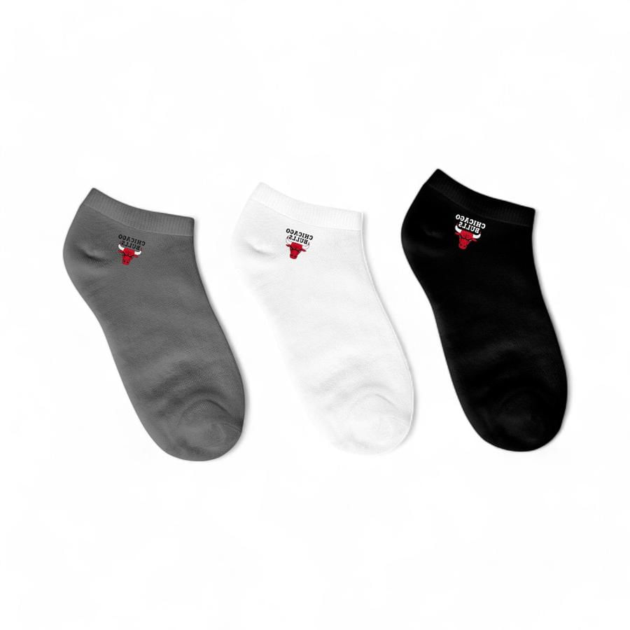 Pack 3 Calcetines Unisex NBA Bulls Cortas Multicolor