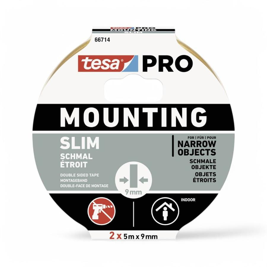 Cinta Doble Faz Tesa Mounting Pro Slim 9mm X 10Mts