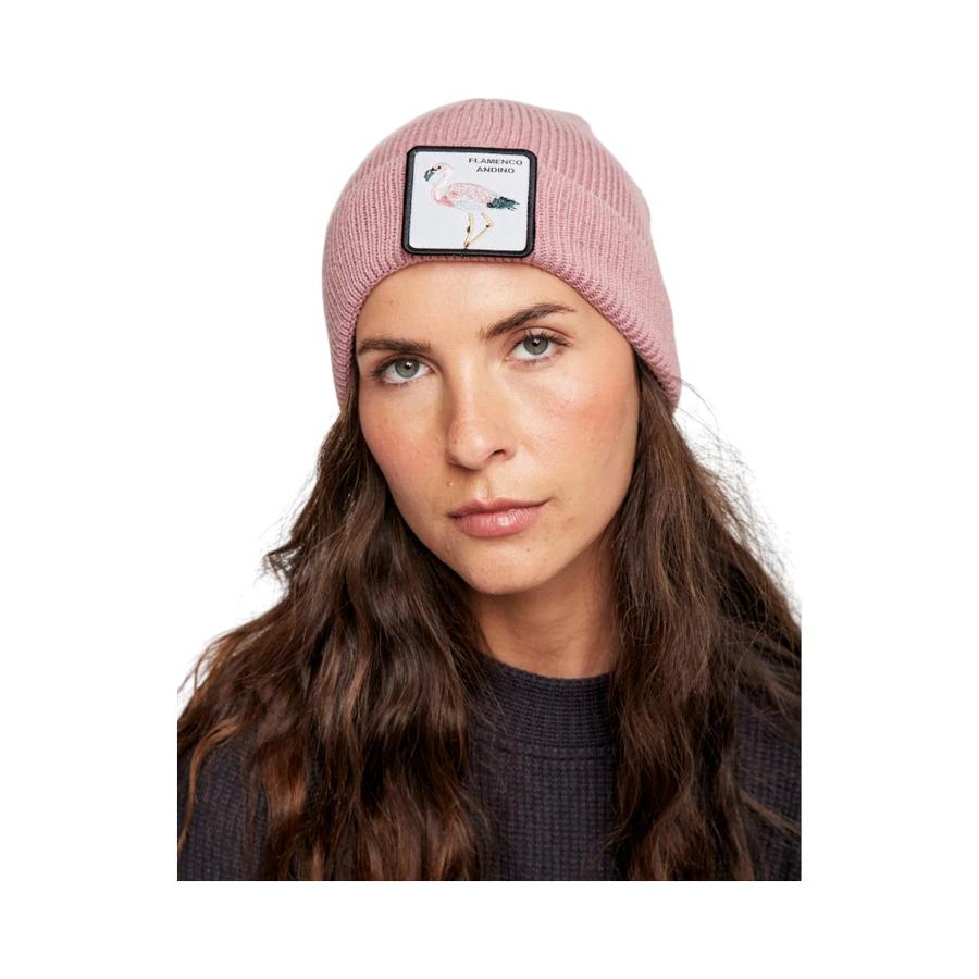 Gorro Huilo Wild Lama Reciclado Rosado