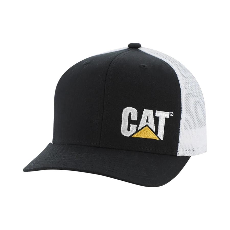 Jockey Unisex CAT Trademark Trucker Hat Negro