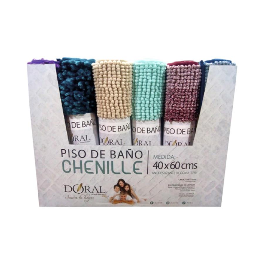 Piso de Baño Chenille Doral con Backing TPR