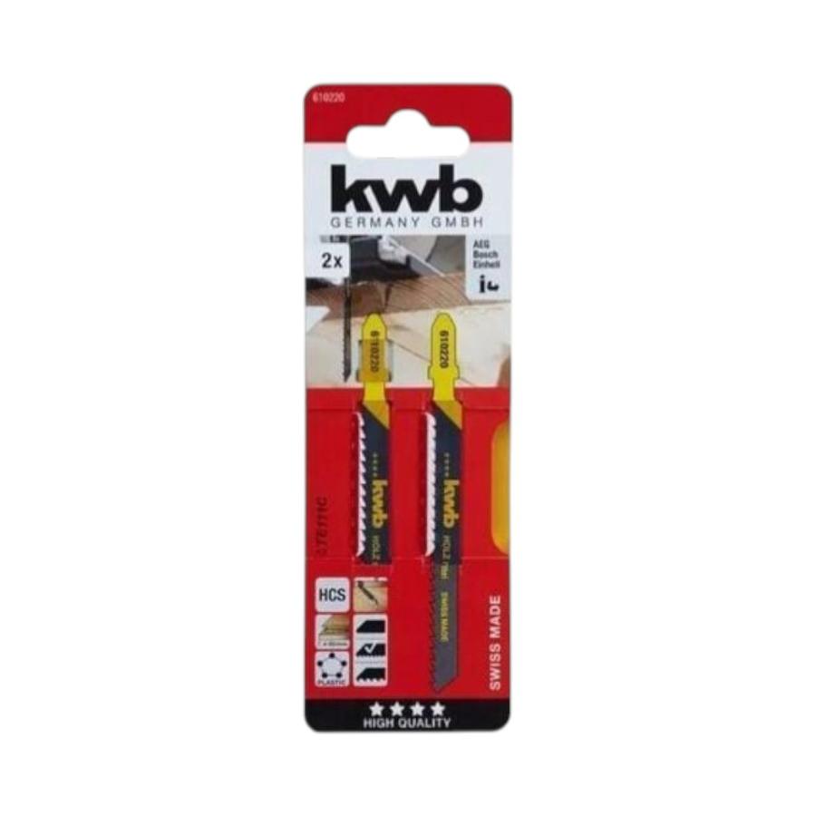 2 Hojas de Calar Madera 75 mm KWB 49626060 Corte Fino en T