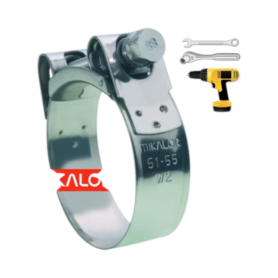 Abrazadera perno Supra Mikalor W2 357756 51–55 mm Inox 430