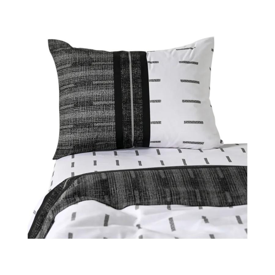 Sábanas American Family Vias negro 1 plaza 144 hilos