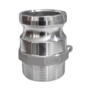 Acople camlock macho espiga he camf0050 tipo f2 plateado