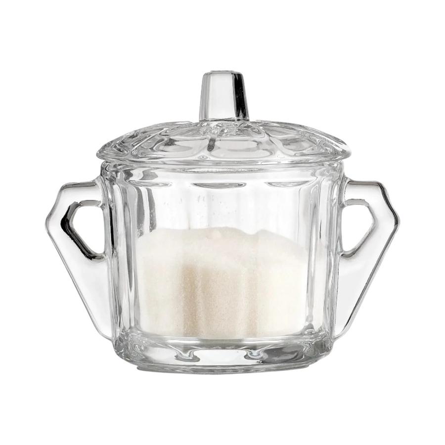 Azucarero Vidrio Libbey Con Tapa 375 Gramos Transparente