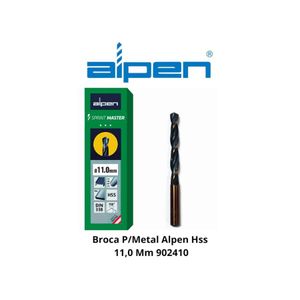 Broca Metal 11mm Alpen HSS 626 Plateado