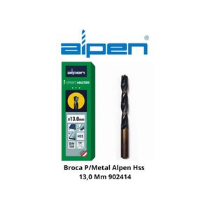 Broca Metal 13mm Alpen HSS 626 Plateado
