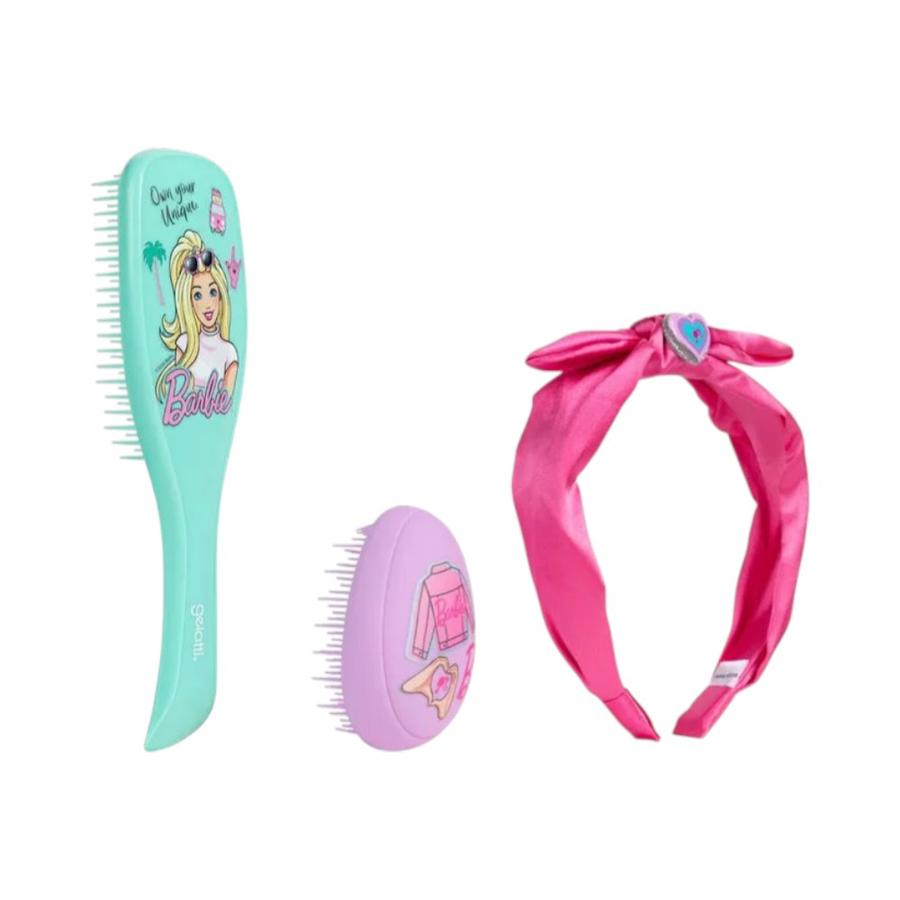 Set Barbie Gelatti 2 Cepillos Pelo + Cintillo