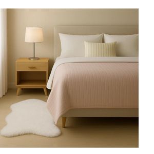 Bajada de cama Chantilly Blanca 60x90
