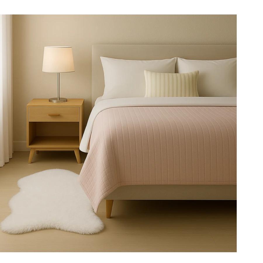 Bajada de cama Chantilly Blanca 60x90
