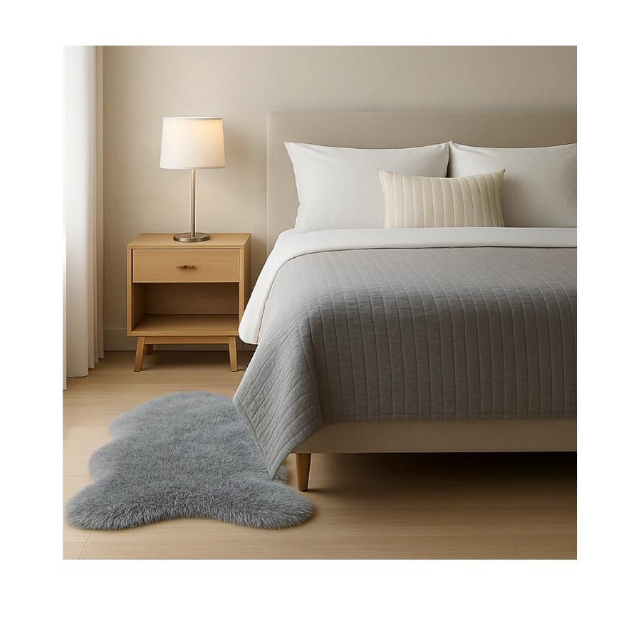Bajada de cama Chantilly Gris 60x90
