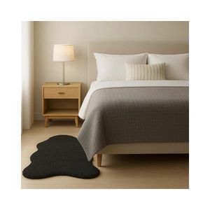 Bajada de cama Chantilly Negro 60x90