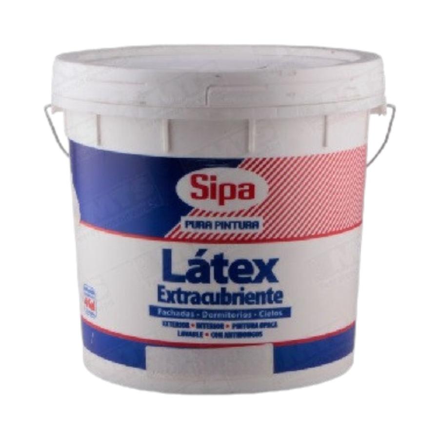 Pintura Látex Mate Extracubriente Sipa Blanco 4 GL Exterior