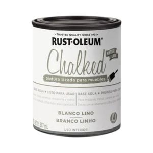 Pintura a la Tiza Chalked Rust-Oleum Blanco Lino 1/4 Gl