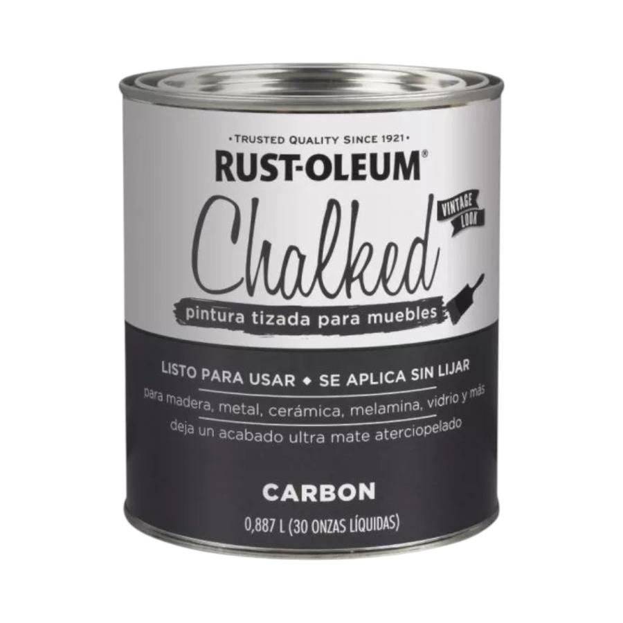 Pintura a la Tiza Chalked Rust-Oleum Carbón 1/4 Gl
