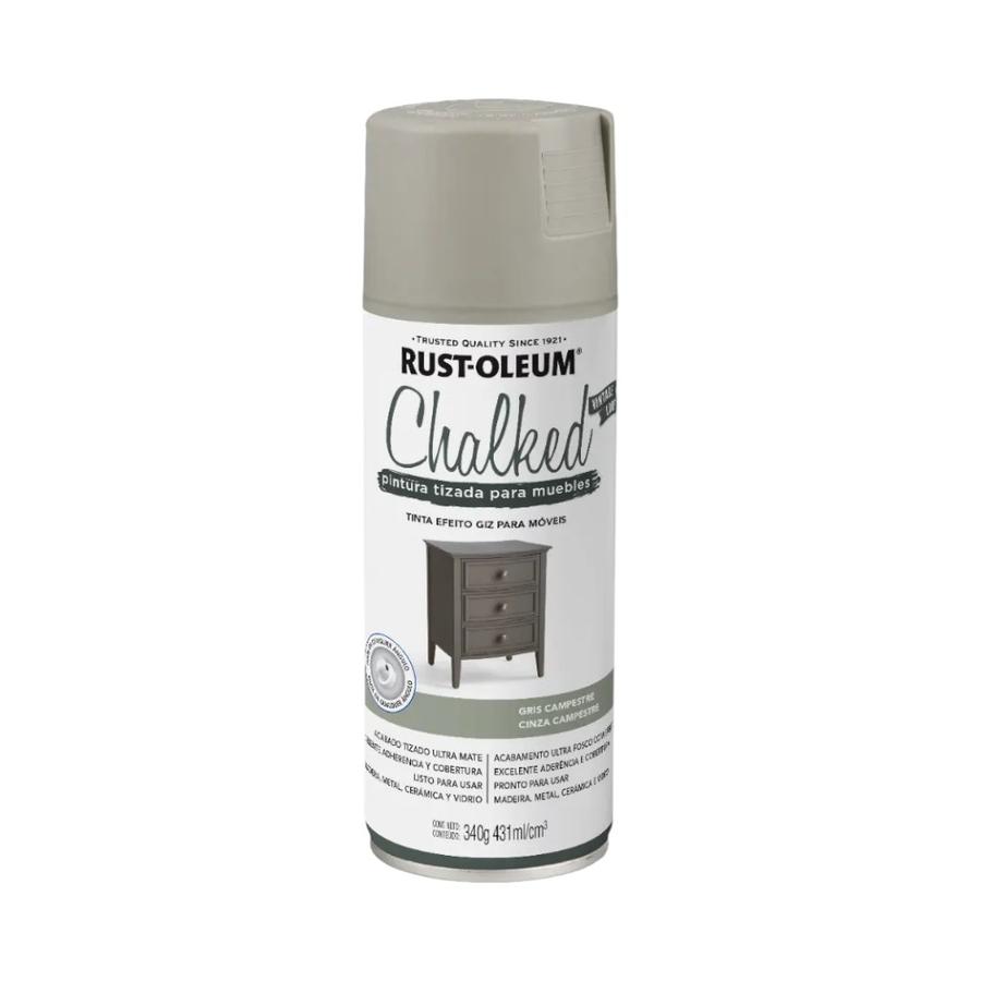 Pintura Tizada en Aerosol Gris campestre Rust-Oleum 340 gr