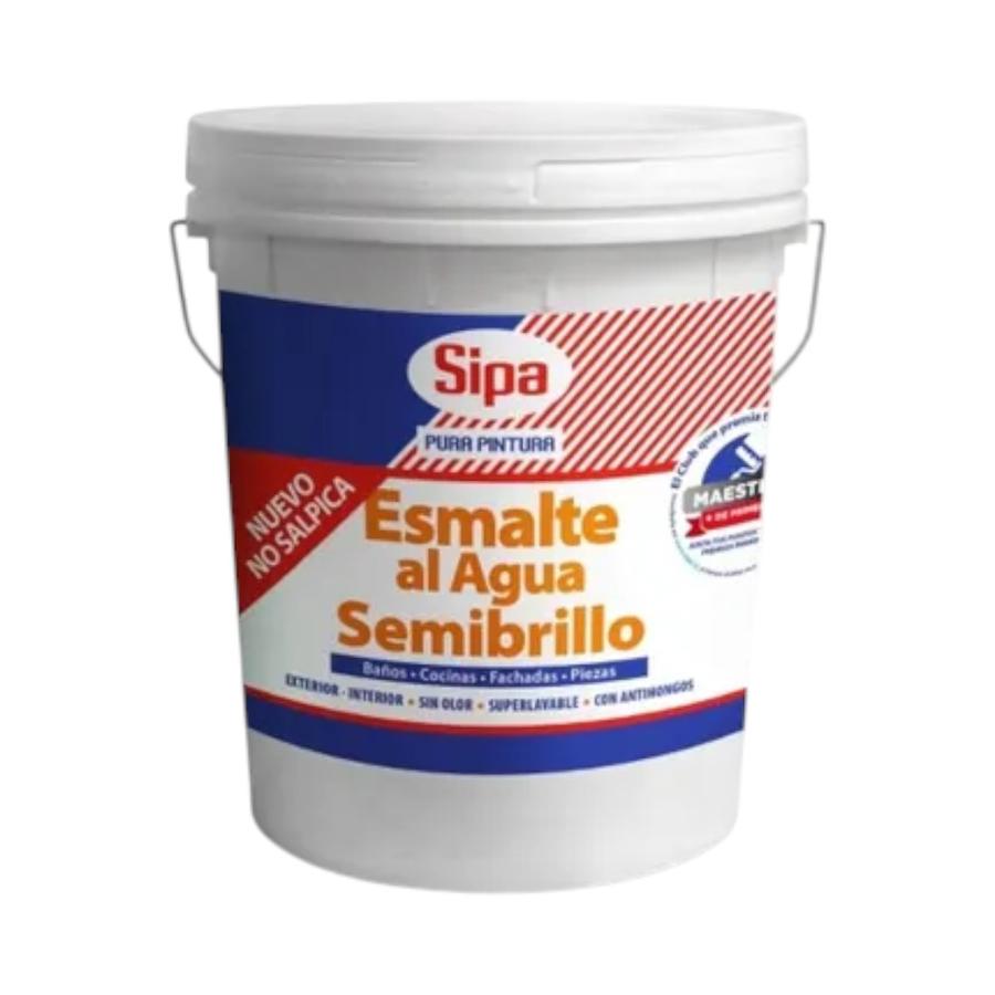 Pintura Esmalte al Agua Semibrillo Blanco SIPA TN-4GL