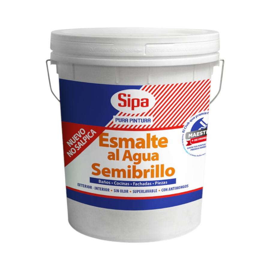 Pintura Esmalte al Agua Semibrillo Base I/N Sipa 4GL
