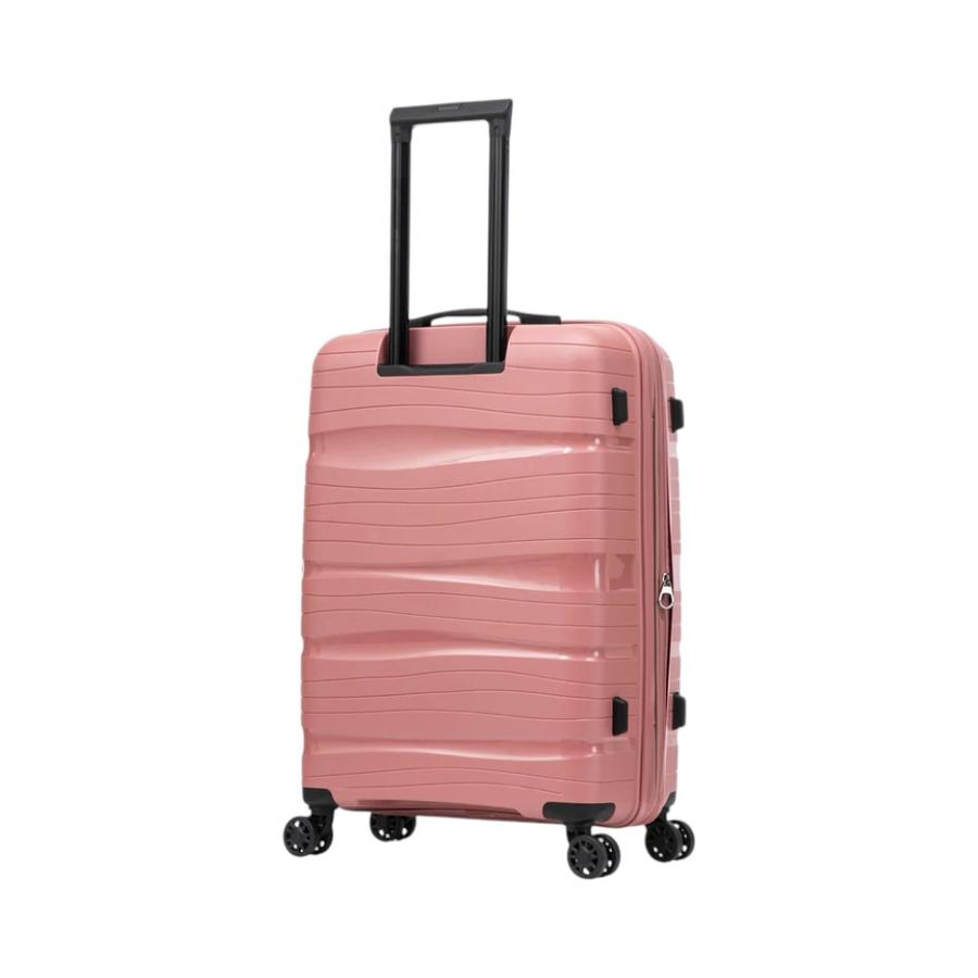Maleta Expandible Kippi Wavy 8 Ruedas Rosa S - Dimarsa.cl