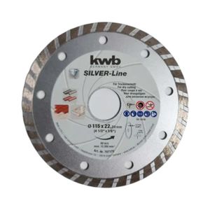 Disco Diamantado Turbo KWB 49797170 4-1/2" x 2,2 mm Gris