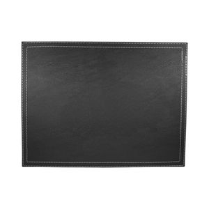 Individual Mesa Rectangular Negro 32x42 cm Eco-Cuero Doral