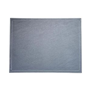 Individual Mesa Rectangular Gris 32x42 cm Eco-Cuero Doral