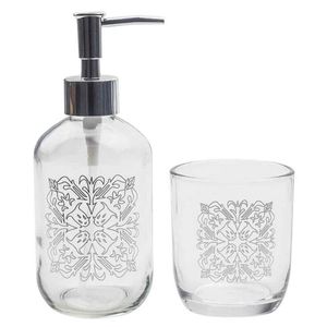 Set 2 Piezas Baño Silver Decoexpress