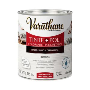 Tinte Madera con Poliuretano Varathane Cerezo 946 Ml Negro