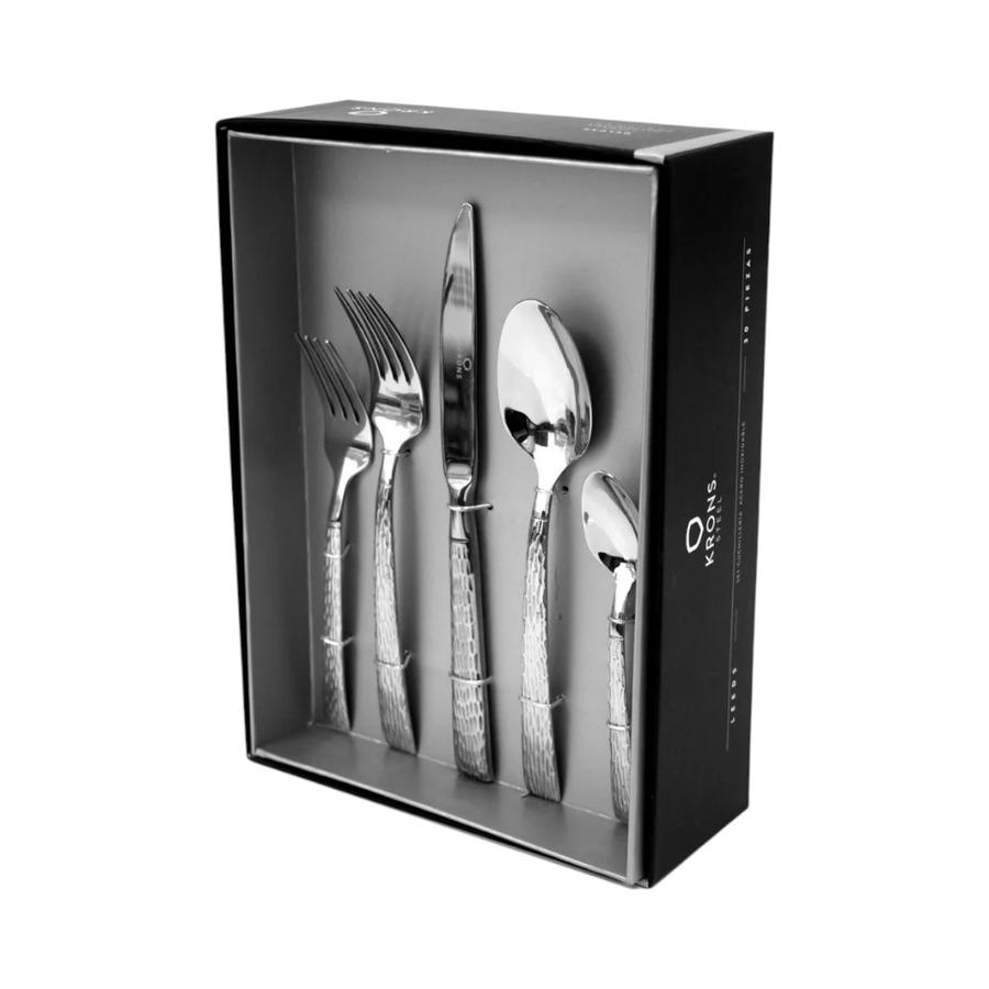 Set Cuchillería 30 Piezas Krons Leeds Acero Inoxidable