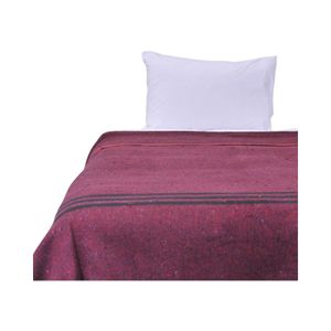 Frazada Térmica Mashini Single Líneas Rojo
