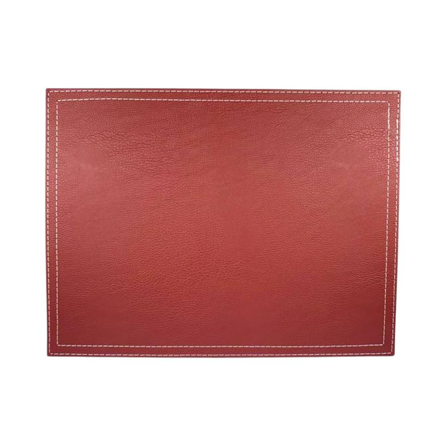 Individual Mesa Rectangular Rojo 32x42 cm Eco-Cuero Doral