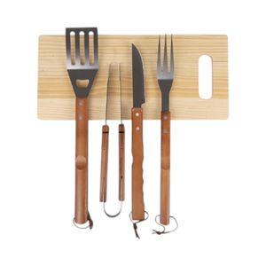 Set Parrillero Doral Brasas 5 Piezas Acero Inoxidable