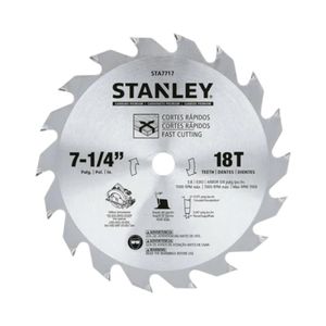 Disco Sierra Circular Stanley STA7717 7-1/4" Plateado