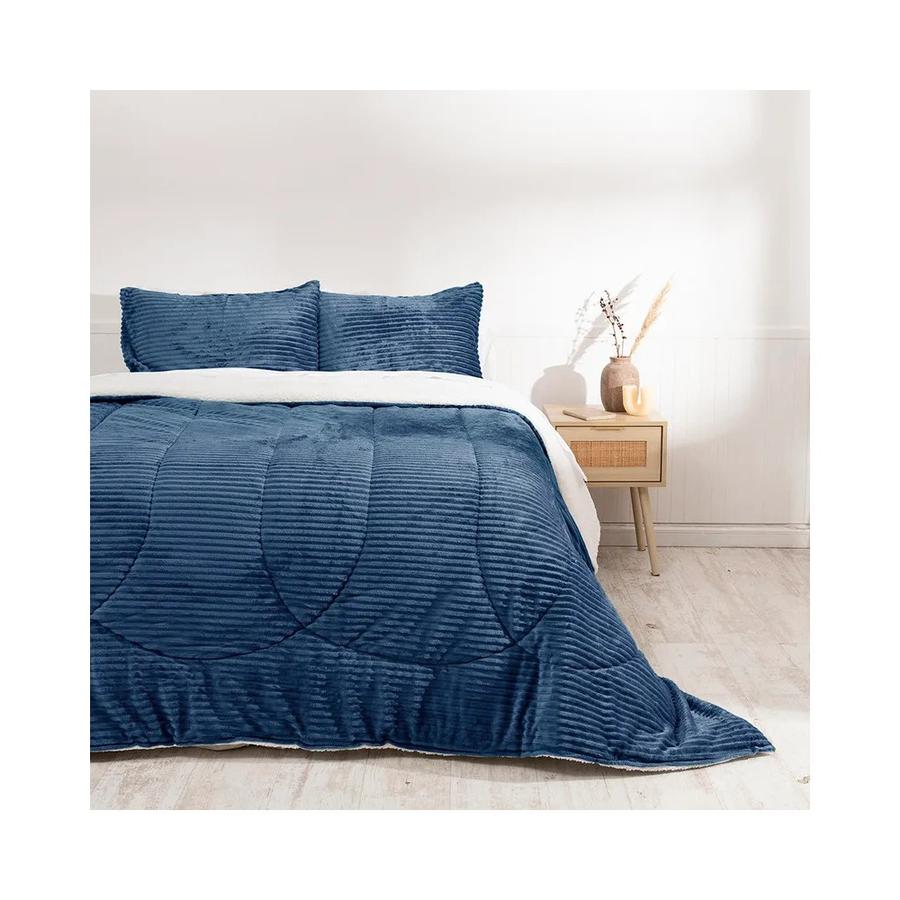 Plumón Mashini Corduroy Coral Sherpa 2PL Azul