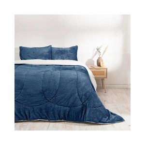 Plumón Mashini Corduroy Coral Sherpa King Azul