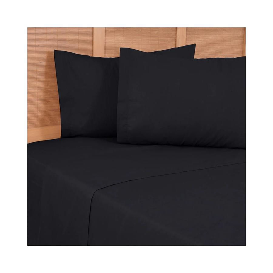 Sábana Mashini 144 Hilos Colores Negro King