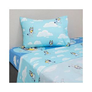 Sábana 1.5 Plazas Microfibra Bluey Nubes Mashini