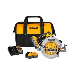Sierra Circular Inalámbrica Dewalt DCS570H2-B2 Con 2 Batería