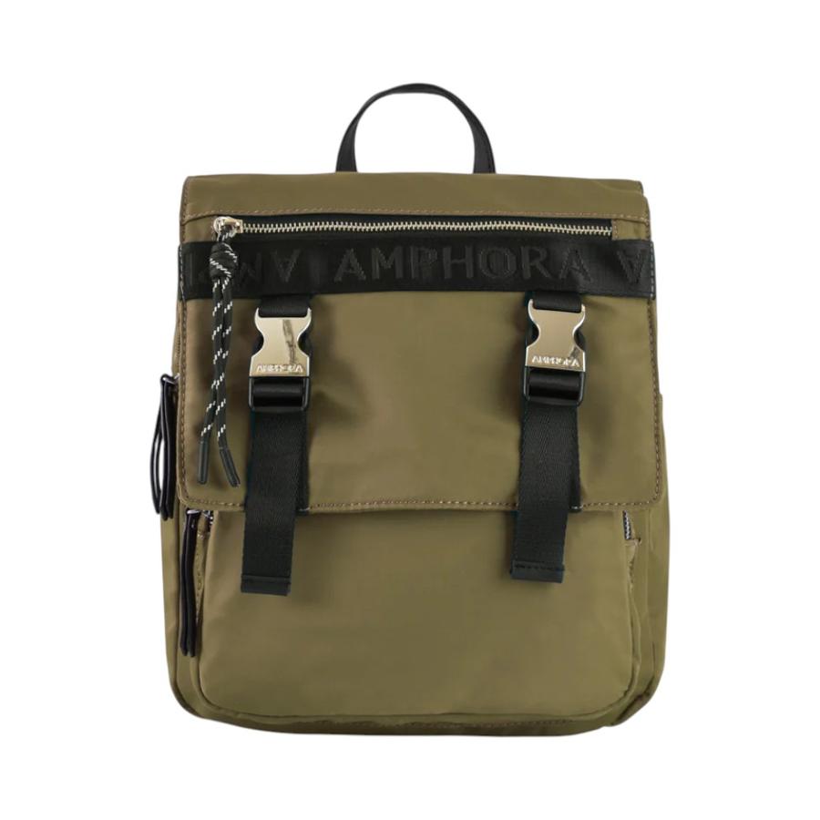 Mochila Con Tapa Amphora Mayna Verde