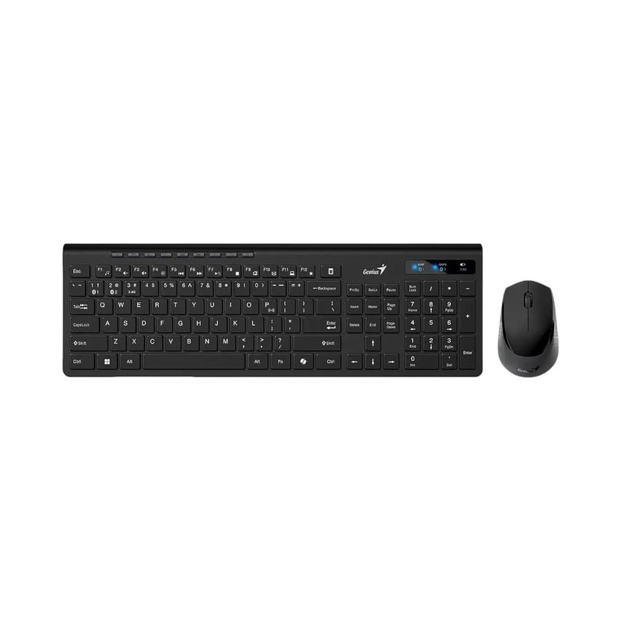 Kit Teclado y Mouse Inalámbrico Genius SlimStar 8230 Negro