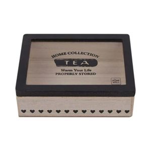 Caja de Té Madera Home Well BJ3463 15x11x5 cm