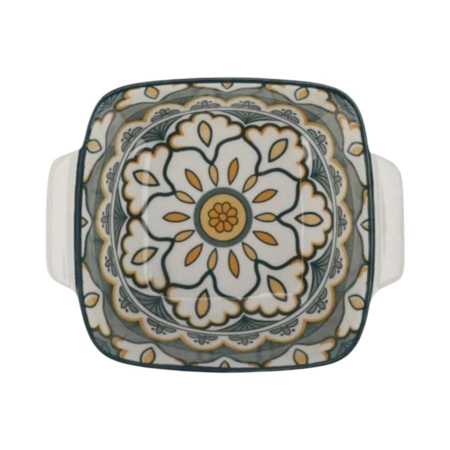 Plato Loza Cuadrado Homewell 15x12x5cm