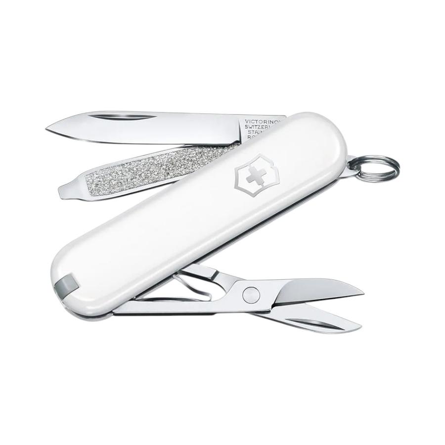 Navaja Classic SD 58mm Victorinox Falling Snow Blanco