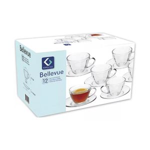 Set 6 Tazas + Platos Té/Cafe Bellevue Kimglass 1307041911